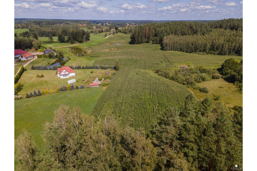 olsztyński, Purda, Groszkowo, Dom + 1,4 ha ziemi przy lesie.